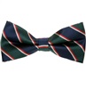 Noeud Papillon Rayures Bleu et Vert