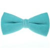 Noeud Papillon Velours Turquoise
