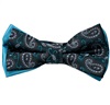 Noeud Papillon Turquoise Cachemire