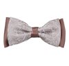 Noeud papillon en cachemire vison blanc