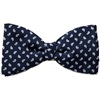 Noeud Papillon et Mouchoir Bleu Marine Cachemire Bleu Ciel