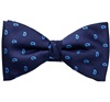 Noeud Papillon et Mouchoir Bleu Marine Cachemire Bleu