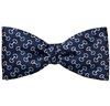 Pochette et Noeud Papillon Bleu Marine avec Étriers d'Équitation