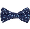 Papillon et Mouchoir Bleu Marine avec Papillons