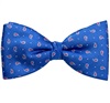 Noeud Papillon et Mouchoir Bleu Ciel avec Cachemire Fuchsia