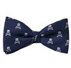 Noeud Papillon et Mouchoir Crânes Bleu