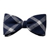 Noeud Papillon et Mouchoir Carreaux Bleu Marine