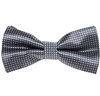 Noeud Papillon et Mouchoir Gris à Carreaux