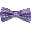 Noeud Papillon et Mouchoir Violet à Carreaux