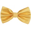 Noeud Papillon et Mouchoir en Satin Jaune