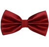 Noeud Papillon et Mouchoir en Satin Grenat