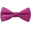 Noeud Papillon et Mouchoir en Satin Magenta