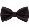 Noeud Papillon et Mouchoir en Satin Marron Foncé
