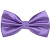 Noeud Papillon et Mouchoir en Satin Violet