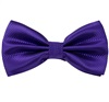 Noeud Papillon et Mouchoir en Satin Violet Foncé