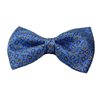 Noeud Papillon et Mouchoir en Soie Bleu France Paisley Bleu