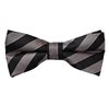 Noeuds Papillon Rayures Noires et Grises