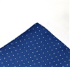 Mouchoir de Poche Bleu à Pois Blancs