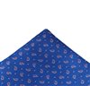 Mouchoir de Poche Bleu France Paisley Fuchsia
