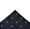 Mouchoir de Poche Bleu Marine avec Canards