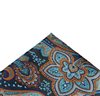 Mouchoir de Poche Bleu et Ocre Paisley
