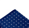 Mouchoir de Poche Bleu Cachemire Blanc