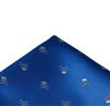 Mouchoir de Poche Bleu Marine avec Têtes de Mort