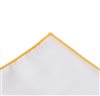 Mouchoir de Poche Blanc et Jaune Moyen