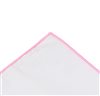Mouchoir de Poche Blanc et Rose