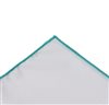 Mouchoir de Poche Blanc et Vert Turquoise