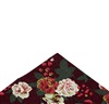 Mouchoir de Poche Bordeaux avec Fleurs