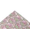 Mouchoir de Poche Cachemire Vert et Magenta