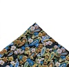 Mouchoir de Poche Fleurs et Cachemire Vert