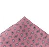Mouchoir de Poche Rose Paisley Gris