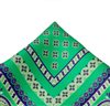 Mouchoir de Poche en Soie Vert Paisley Violet