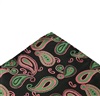 Mouchoir de Poche Vert Cachemire Rose