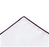 Mouchoir de Poche Blanc et Violet