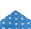 Mouchoir de Poche Bleu Ciel à Pois Blancs