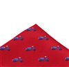 Mouchoir de Poche Rouge Vespas Bleues