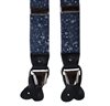 BRETELLE EN COTON BLEU MARINE FLEURS
