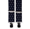 Bretelle Élastique Bleu Marine Pois Roses