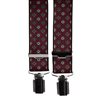 Bretelle Élastique Bordeaux Fleurs