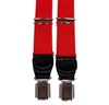 Bretelle Élastique Étroite Cuir Rouge
