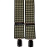 Bretelle Élastique Pied-de-Poule Vert Olive