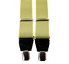 Bretelle Élastique en Cuir Jaune avec Taches Noires