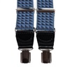 Bretelle Élastique en Cuir Bleu avec Triangles