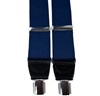 Bretelle Élastique Cuir Bleu Marine