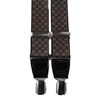 Bretelle Élastique Cuir Motif Vert Foncé