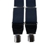 Bretelle Élastique Cuir Losanges Bleu Marine