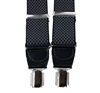 Bretelle Élastique Cuir Losanges Noirs